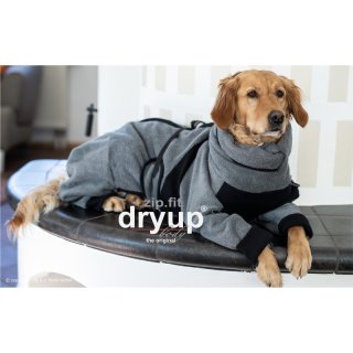 Fit4dogs Dryup Zip Fit Body Anthrazit XL  70cm