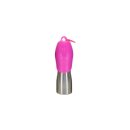 Kong Edelstahlflasche mit Napf H20 750ml Pink