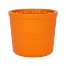 LickiMat Yoggie Pot - orange, 9,5 x 9,5cm