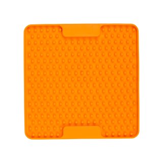 LickiMat Mini Soother - orange, 15 x 15cm