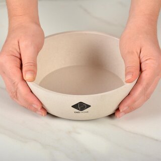 Bambusnapf Lore, 1000ml 17cm grau