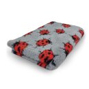 Exclusiv Premium Vetbed Marienkäfer grau 150 x 100cm