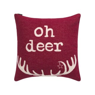 Fussenegger SILVRETTA Kissen “Oh Deer…”chinarot, 50x50cm