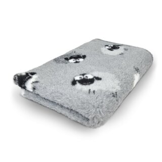 Exclusiv Premium Vetbed Schäfchen, grau 150 x 100cm