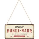Deco50 MetallTürschild Hundenarr 20 x 10cm