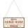 Deco50 MetallTürschild Hundenarr 20 x 10cm