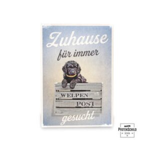 Pfotenschild Holzschild 28,5 x 20cm Zuhause für immer