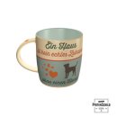 Pfotenschild Retrotasse Zuhause