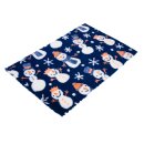Vetbed Schneemann blau, 150 x 100cm