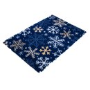 Vetbed Schneeflocken blau, 150 x 100cm