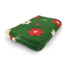Exclusiv Premium Vetbed Blumenwiese Dunkelgrün, Rot...