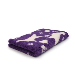 Exclusiv Premium Vetbed Golden Retriever Violet/Creme 150 x 100cm