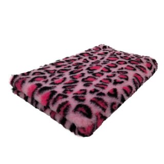Vetbed Leopard, pink 150 x 100cm
