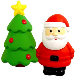 Nobby Xmas Latex Weihnachtsmann/Baum, 12cm sortiert