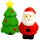 Nobby Xmas Latex Weihnachtsmann/Baum, 12cm sortiert