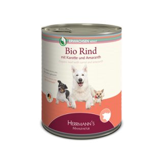 Herrmanns Hundemenü 800g Adult Bio-Rind & Karotte