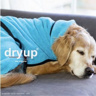 Hundemantel fit4dogs dryup cape Cyan