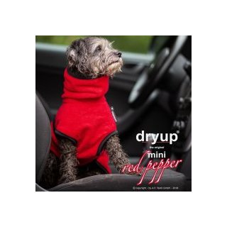 Hundemantel fit4dogs dryup cape Red Pepper