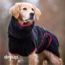 Hundemantel fit4dogs dryup cape Schwarz S  56cm